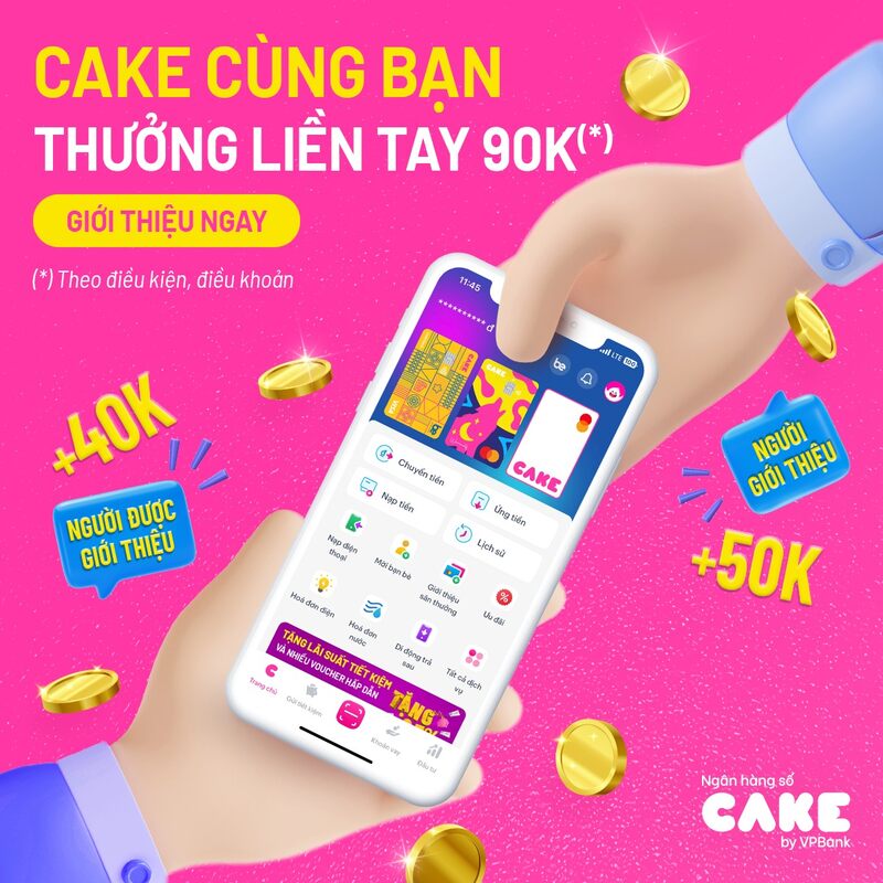 Chương trình khuyến mãi của CAKE